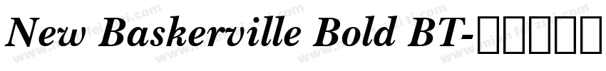 New Baskerville Bold BT字体转换